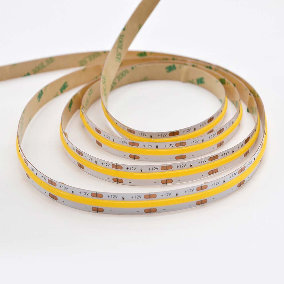 Seamless 8mm Wide Mono White COB LED Strip Lights